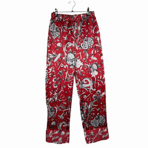 Victoria's Secret Red Black Cherry Satin Pajama Pants Size X Small